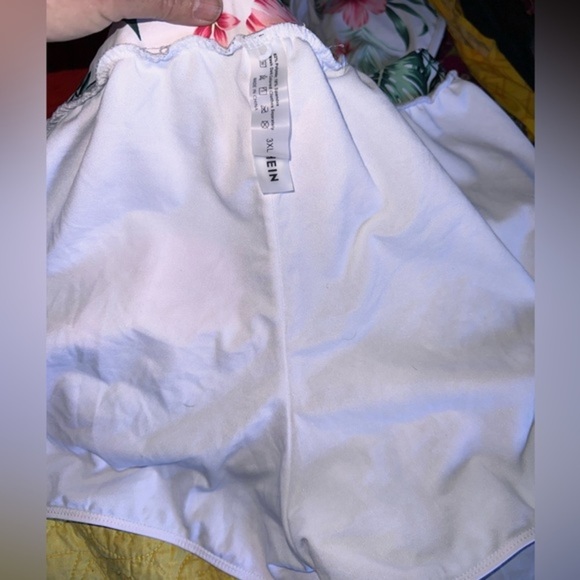 3x 2pc swim from Shein. Tropical floral wrap top and matching swim shorts. NWOT. - Picture 3 of 5